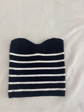 Subdued striped tube top